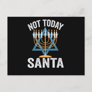 Niet Vandaag Kerstman Joodse Hanukka Feestdag Meno Briefkaart