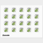Niet Vandaag Kikker Sticker Schattige Geërgerde Ki (Vel)