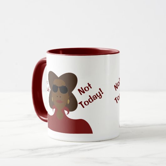 Niet vandaag koffie-Mok Mok (Voorkant links)