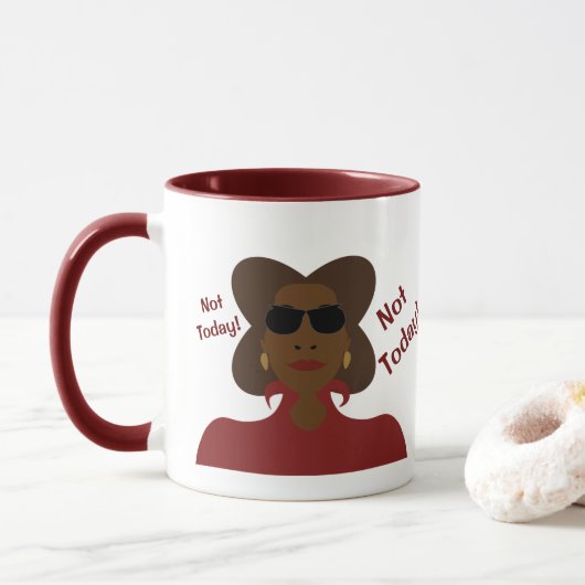 Niet vandaag koffie-Mok Mok (Met donut)