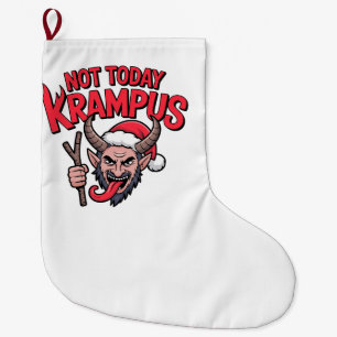 Niet Vandaag Krampus Grappig Kerstmis Boosaardige Grote Kerstsok