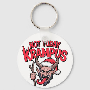 Niet Vandaag Krampus Grappig Kerstmis Slechte Kram Sleutelhanger