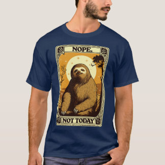 Niet vandaag luie retro stijl ontwerp t-shirt