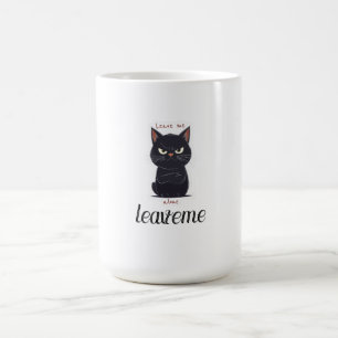 Niet Vandaag Mens Funny Grumpy Zwarte Kat Koffie D Koffiemok