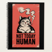 Niet Vandaag Mens Kat Humor Planner (Voorkant)