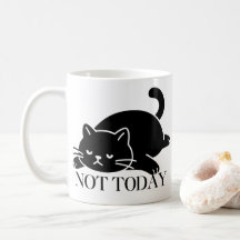 Niet Vandaag Mok Grappige Koffiemok voor Kattenlie