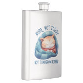 Niet vandaag, niet morgen - Introverte Cat Humor Flacon (Rechts)