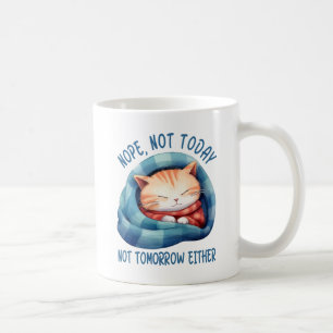 Niet vandaag, niet morgen - Introverte Cat Humor Koffiemok