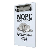 Niet vandaag, niet morgen - Sleepy Cat Mini Klembord (Angled2)