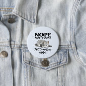 Niet vandaag, niet morgen - Sleepy Cat Ronde Button 7,6 Cm (In situ)