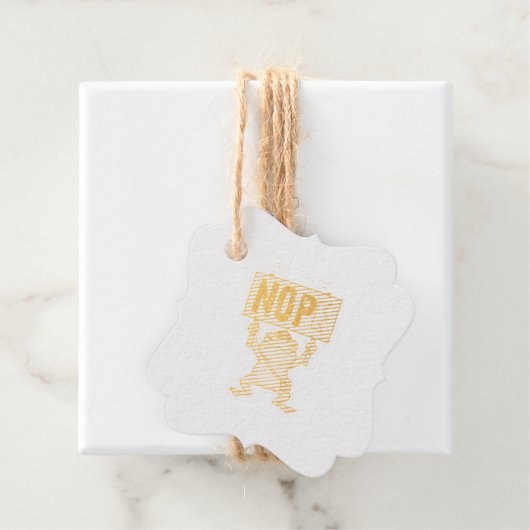 Niet Vandaag! Nope Kikker Sticker Bedankjes Labels (Met doos)