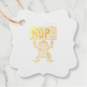 Niet Vandaag! Nope Kikker Sticker Bedankjes Labels (Voorkant)