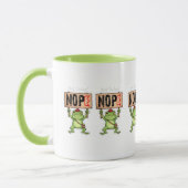 Niet Vandaag! Nope Kikker Sticker Mok (Links)