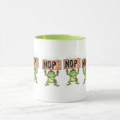 Niet Vandaag! Nope Kikker Sticker Mok (Midden)