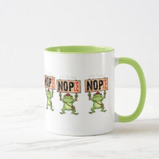 Niet Vandaag! Nope Kikker Sticker Mok