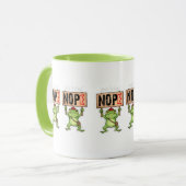 Niet Vandaag! Nope Kikker Sticker Mok (Voorkant links)