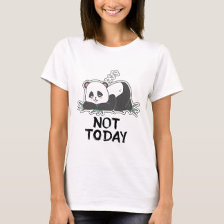 Niet vandaag Panda liefhebbers design T-shirt