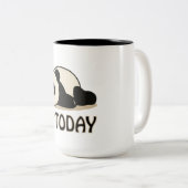 Niet vandaag Panda Tweekleurige Koffiemok (Voorkant rechts)