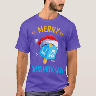 Niet vandaag Santa Chanoeka Santa Hat Menora T-shirt