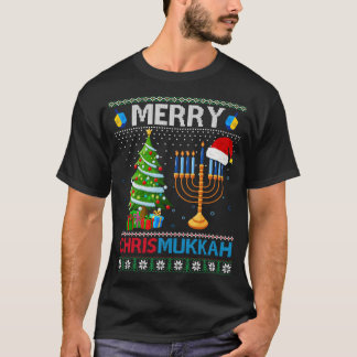 Niet vandaag Santa Chanoeka Santa Hat Menora T-shirt