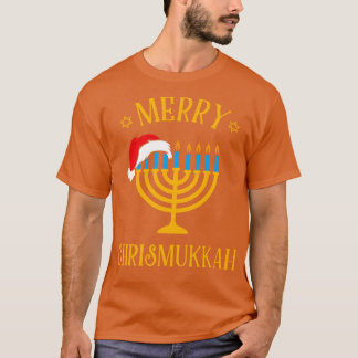 Niet vandaag Santa Chanoeka Santa Hat Menora T-shirt
