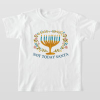 NIET VANDAAG SANTA HANUKKAH Menorah Joodse Grappig