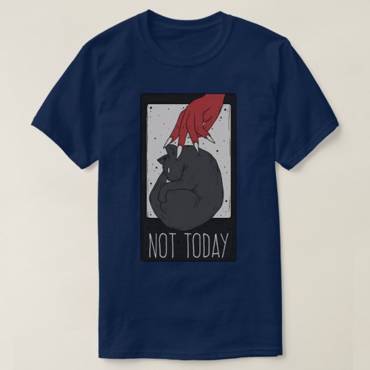 Niet vandaag Satan 1 T-shirt (Design voorkant)