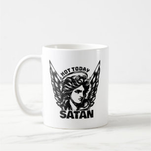 Niet vandaag satan Arc Angel Michael Koffiemok