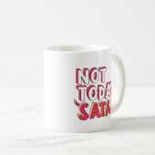 Niet vandaag Satan Cartoon Koffiemok (Voorkant rechts)