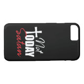 Niet vandaag satan Case-Mate iPhone case (Achterkant (Horizontaal))