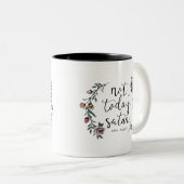Niet vandaag, Satan Coffee Mok, Grappig Mug, Creat Tweekleurige Koffiemok (Voorkant rechts)