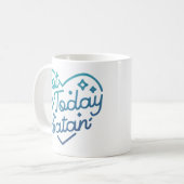 Niet vandaag Satan Funny Quote Koffiemok (Voorkant links)