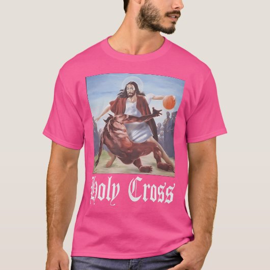Niet vandaag Satan Jesus Crossover Basketbal Heili T-shirt (Voorkant)