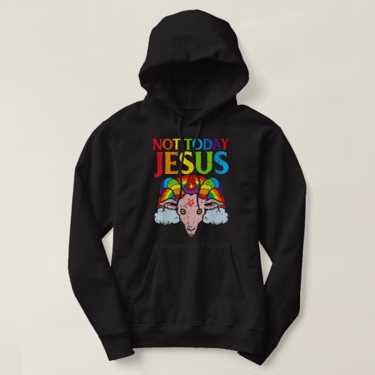 Niet vandaag, Satan Jesus versus Satan in Basketba Hoodie (Design voorkant)