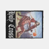 Niet vandaag Satan Jezus Crossover Bysketbyll Holy Fleece Deken (Voorkant (Horizontaal))
