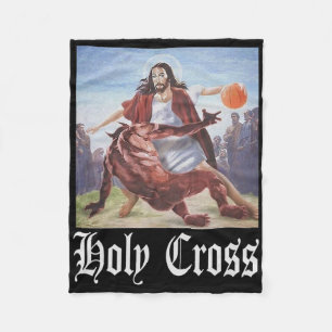 Niet vandaag Satan Jezus Crossover Bysketbyll Holy Fleece Deken