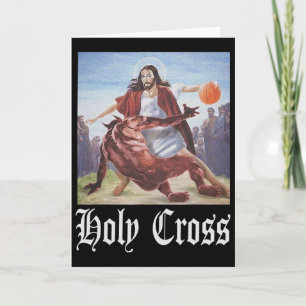 Niet vandaag Satan Jezus Crossover Bysketbyll Holy Kaart