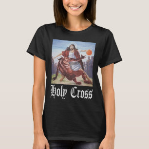 Niet vandaag Satan Jezus Crossover Bysketbyll Holy T-shirt