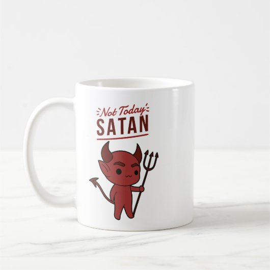 Niet vandaag, Satan Koffiemok (Links)