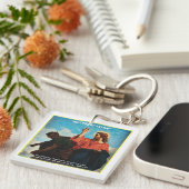 Niet vandaag Satan Mattheüs 4:10 Sleutelhanger (Voorkant Rechts)