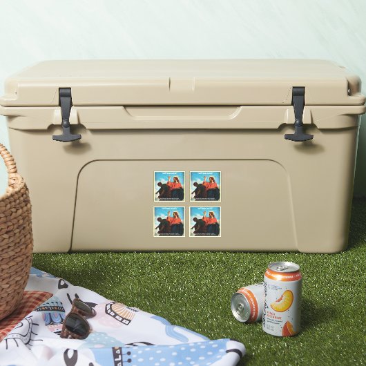 Niet vandaag Satan Mattheüs 4:10 Sticker (Koeler)