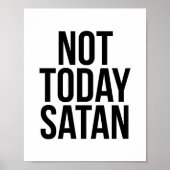 Niet vandaag satan poster (Voorkant)