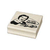 Niet vandaag Satan Rubber Stamp Rubberstempel (Stempel)