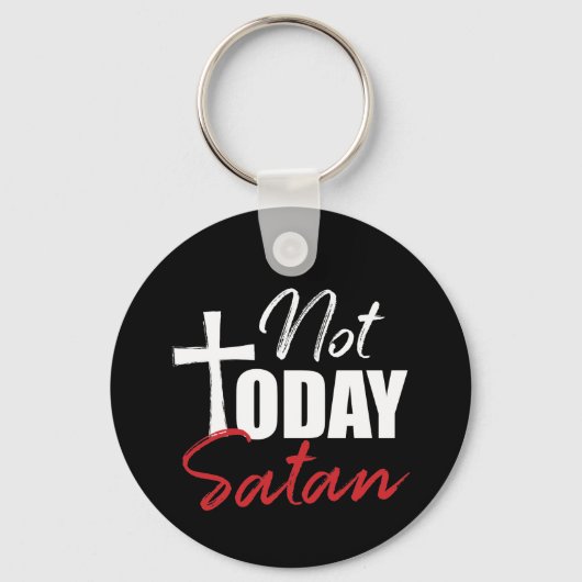 Niet vandaag satan sleutelhanger (Voorkant)