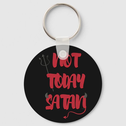 Niet vandaag satan sleutelhanger (Voorkant)