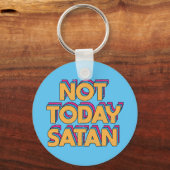 Niet vandaag satan sleutelhanger (Achterkant)
