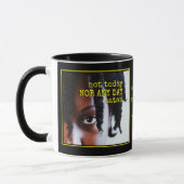 NIET VANDAAG SATAN | Sterke zwarte vrouw Mok (Links)