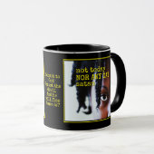 NIET VANDAAG SATAN | Sterke zwarte vrouw Mok (Voorkant rechts)