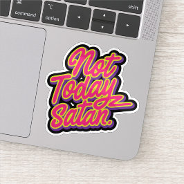 Niet vandaag satan sticker