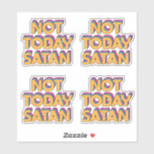 Niet vandaag satan sticker (Vel)